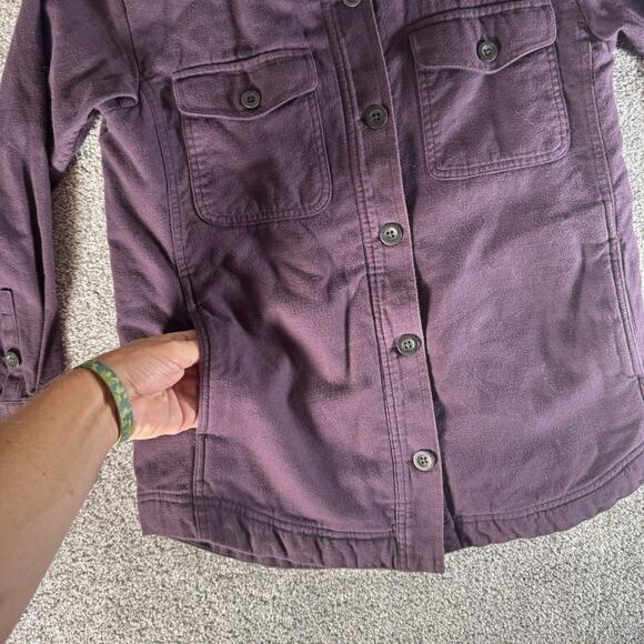 Eddie Bauer Shacket XS Sherpa Lined Outdoors Gorpcore Mountain Rustic Cabincore - Picture 2 of 16